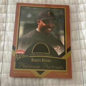 Fleer Platinum Portraits Barry Bonds Card